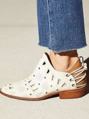 Musse & Cloud x Anthropologie Coolise Distressed Leather Ankle Booties 9